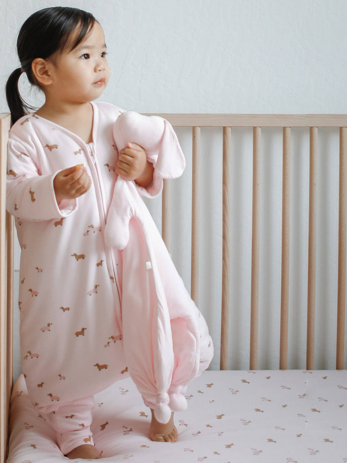 gunamuna - FW26 Long Sleeve Footie Sleep Sack 2.5: Football goose / 18-36m