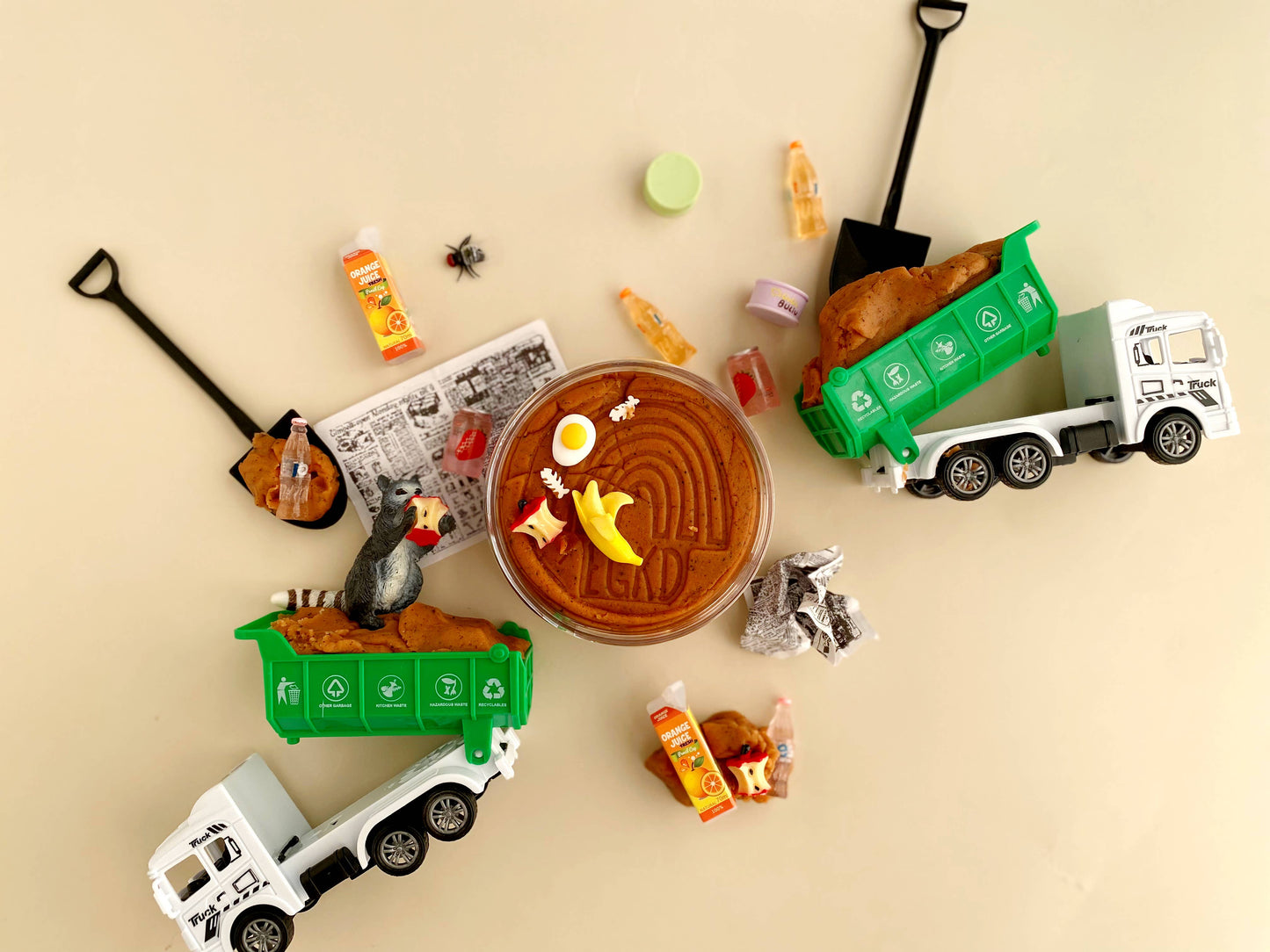 Earth Grown KidDoughs (KidDoughs by EGKD) - Garbage KidDough Play Kit