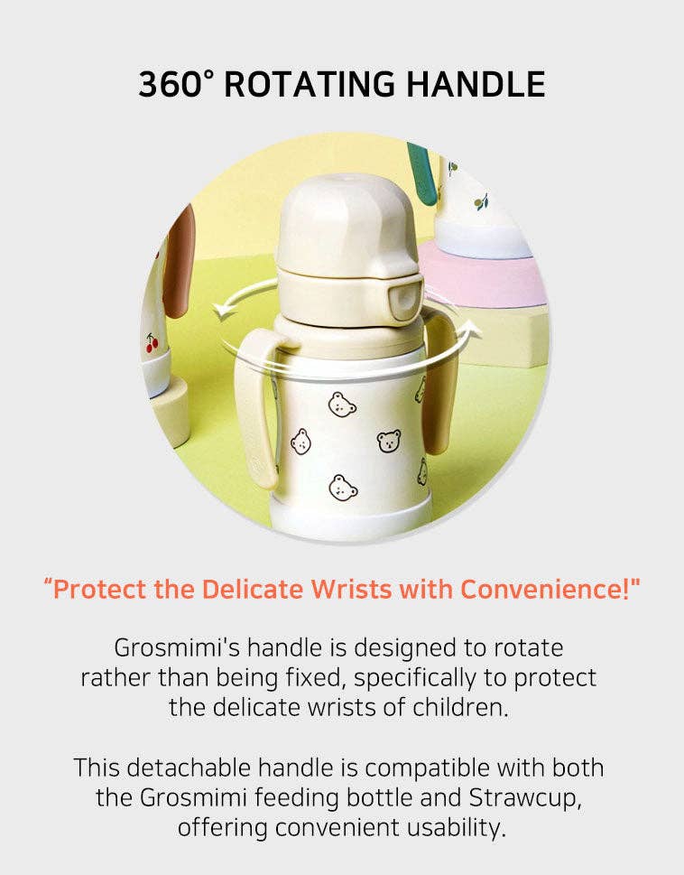 zezebaebae (Grosmimi and Cha&Mom) - Grosmimi Stainless Steel Straw Cup with Flip Top - 10oz (300ml): Air Balloon_Blue
