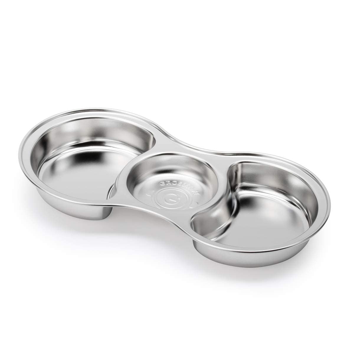 Grosmimi (zezebaebae) - Grosmimi Stainless Steel Food Tray with 3 Compartment: With suction