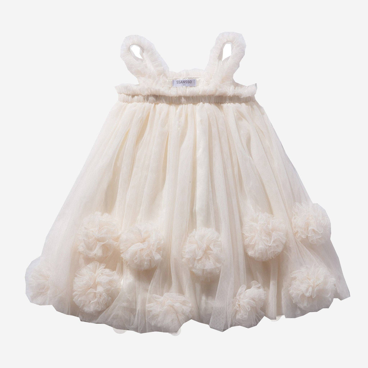 Petite Hailey - PomPom Tutu Dress: Pink / 1-2