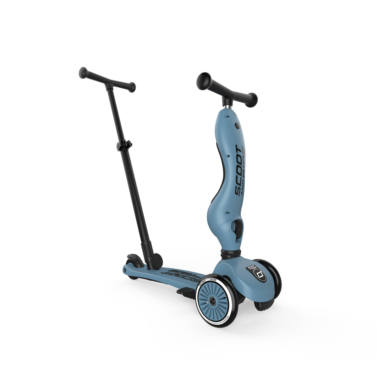 Scoot & Ride - HighwayKick 1 Push & Go Scooter and Ride On Toy: Ash