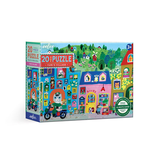 eeBoo - Yumi's Village 20 Piece Puzzle