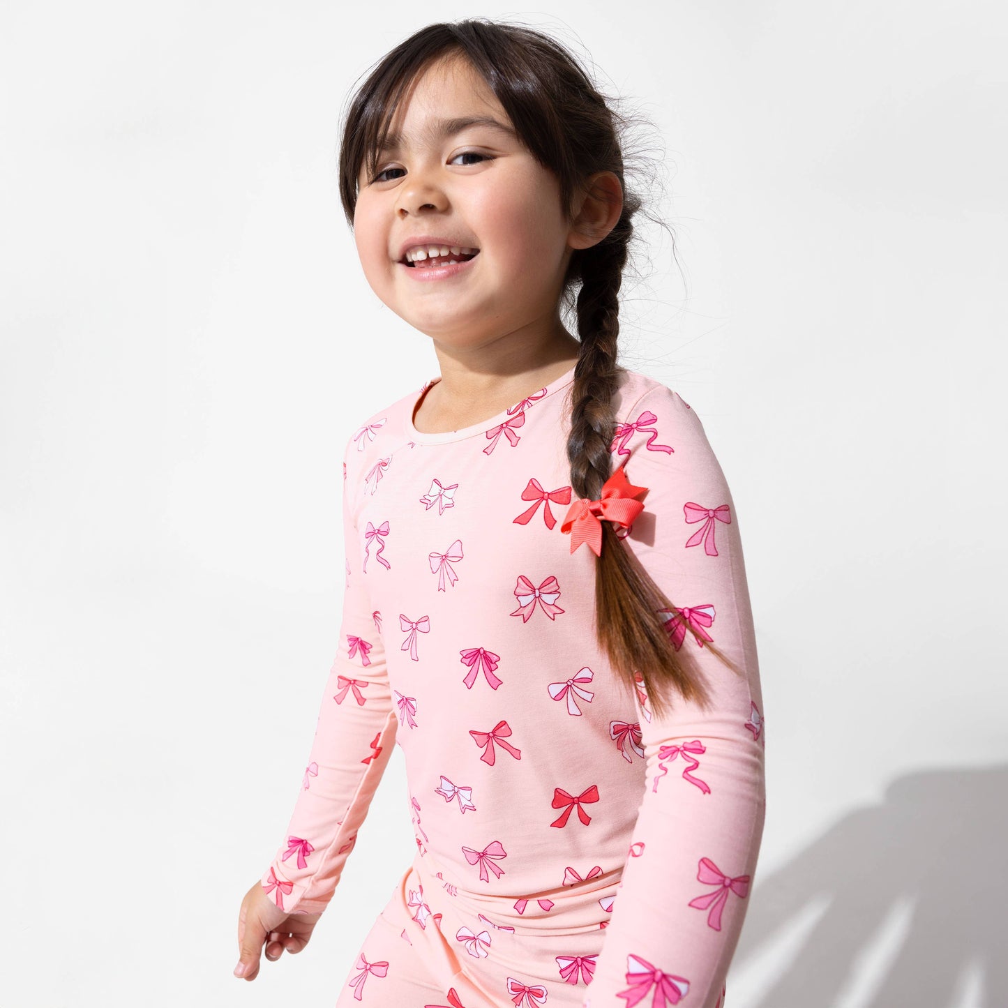 Bellabu Bear - Take A Bow Bamboo Kids Pajamas: 6Y