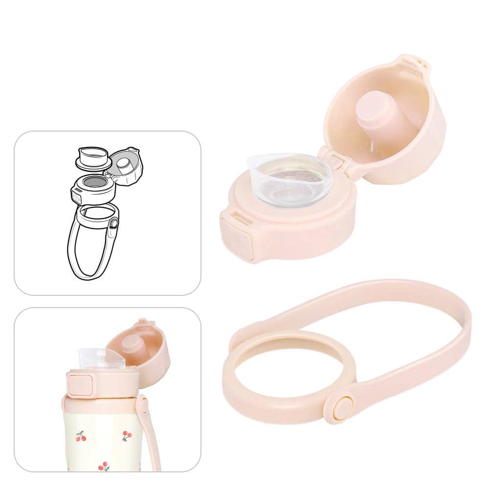 zezebaebae (Grosmimi and Cha&Mom) - Grosmimi Tumbler Multi Accessory Pack (Tumbler Cap, Silicone Tip & Hand Strap): Peach