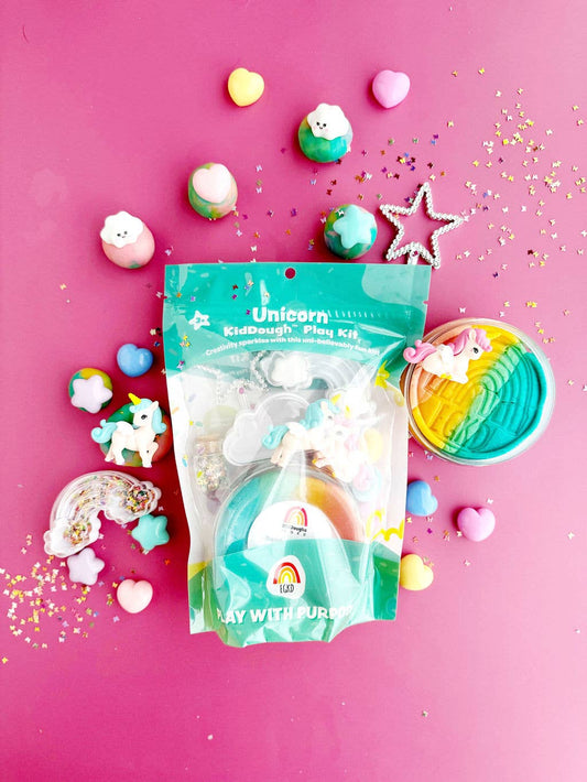 Earth Grown KidDoughs (KidDoughs by EGKD) - Unicorn KidDough Play Kit