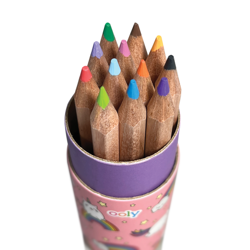 OOLY - Draw 'n Doodle: Mini Colored Pencils + Sharpener (Display of: NAVY