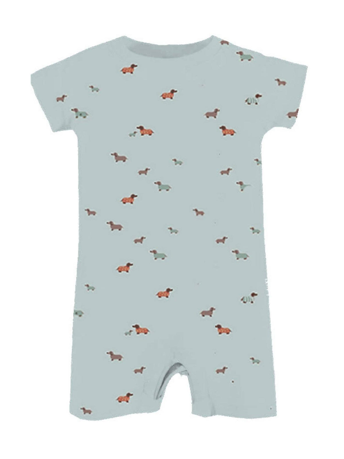 gunamuna - SS26 COTTON SHORTIE ROMPER : Blue Stripe / 12-18months