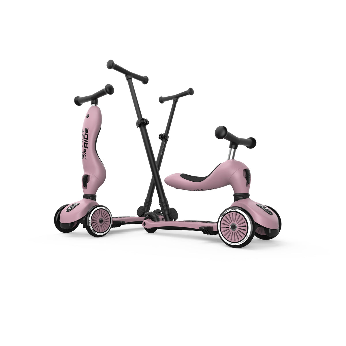 Scoot & Ride - HighwayKick 1 Push & Go Scooter and Ride On Toy: Ash