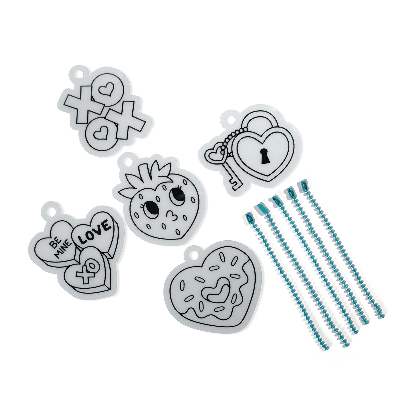 OOLY - Mini Shrink-Its!: D.I.Y. Shrink Art Kit - Hugs & Kisses