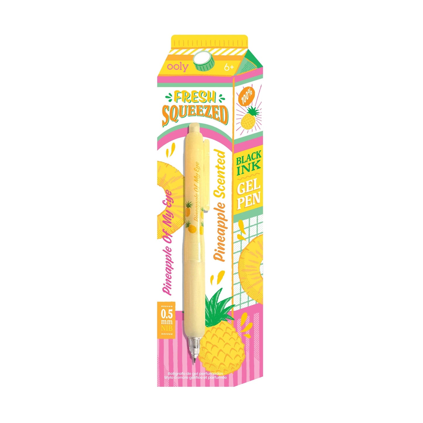 OOLY - Fresh Squeezed Black Ink Scented Gel Pens - Display of 24