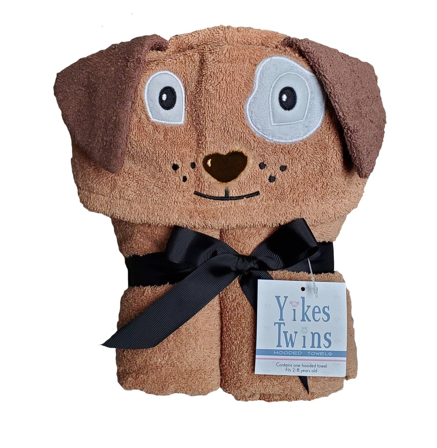 Yikes Twins - Dog hooded towel for toddlers ages 2 to 8 years old