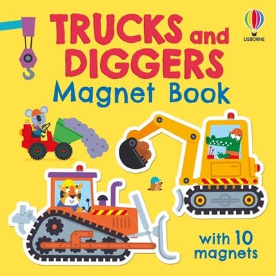 HarperCollins - Trucks and Diggers Magnet Book : Usborne