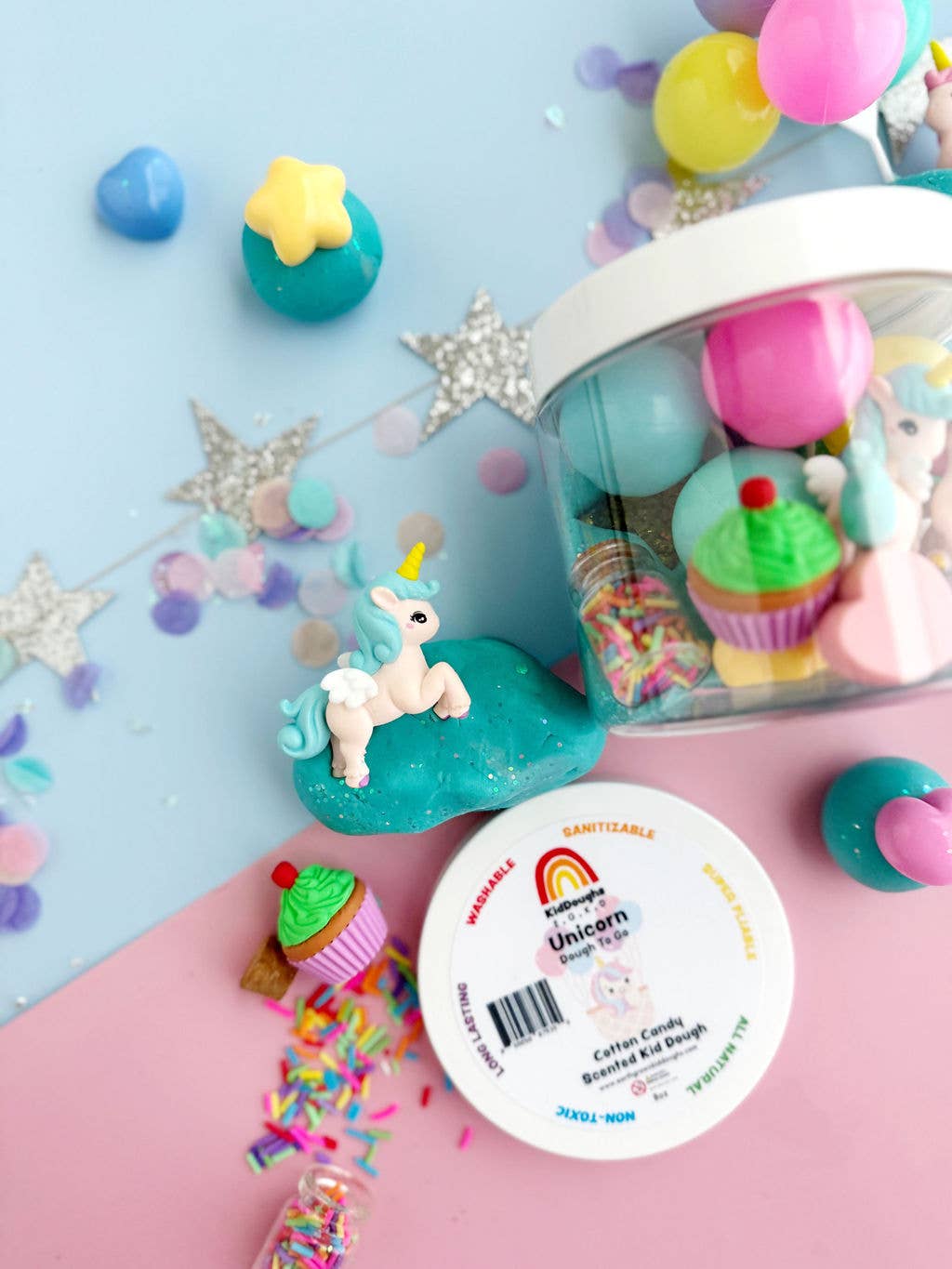 Earth Grown KidDoughs (KidDoughs by EGKD) - Unicorn Party Dough-To-Go