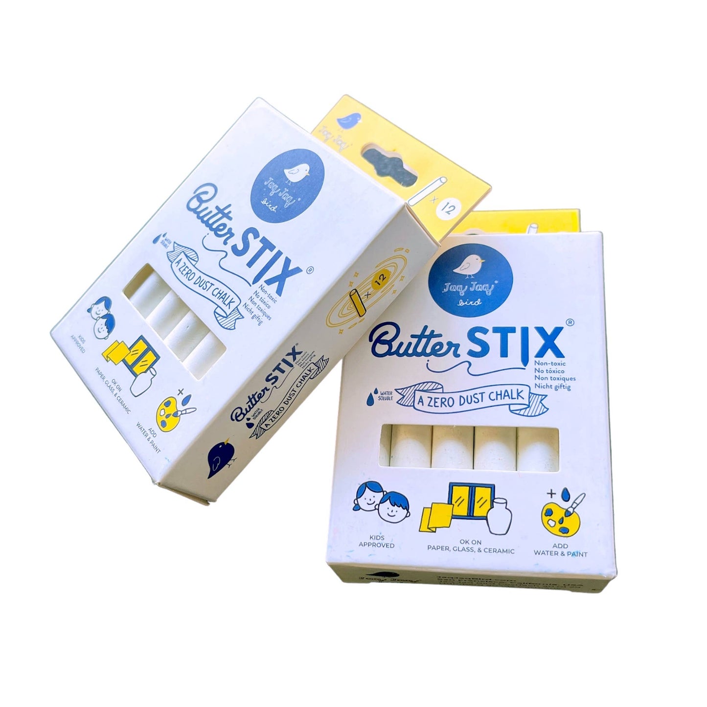 Jaq Jaq Bird - ButterStix® Dustless Cream Chalk,Christmas Stocking Stuffer