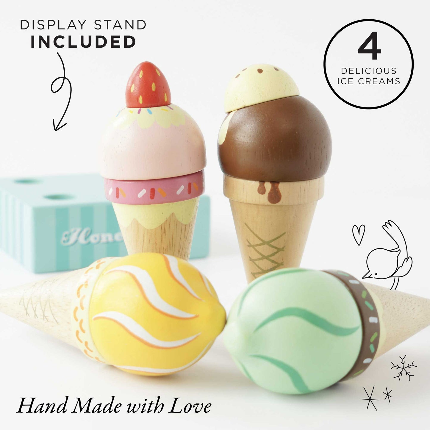 Le Toy Van, Inc. - Wooden Ice Cream Cones Set