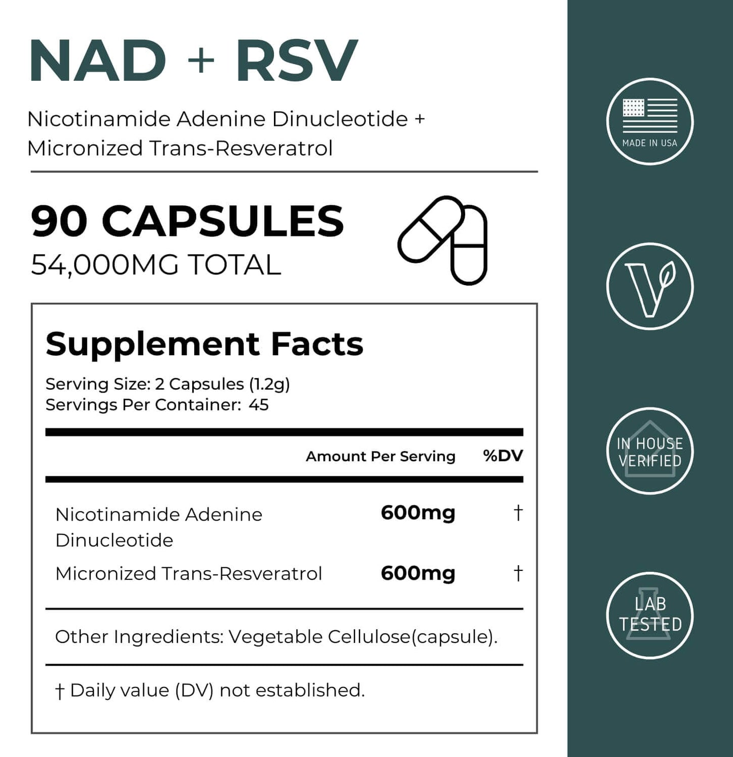 Neurogan Health - NAD + Resveratrol Capsules