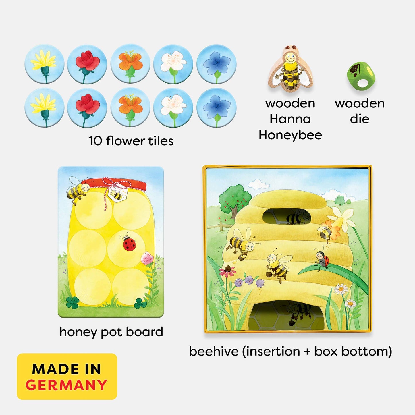 HABA USA - My Very First Games – Hanna Honeybee Early Learning Game