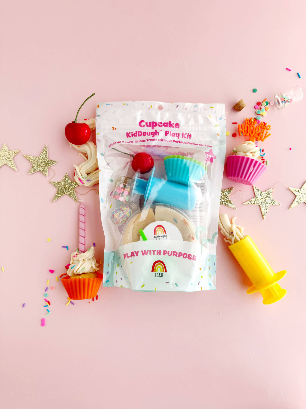 Earth Grown KidDoughs (KidDoughs by EGKD) - Cupcake KidDough Play Kit