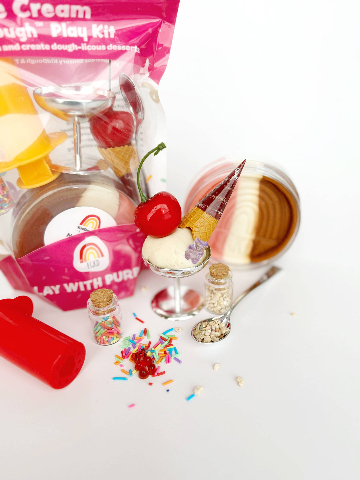 Earth Grown KidDoughs (KidDoughs by EGKD) - Ice Cream KidDough Play Kit