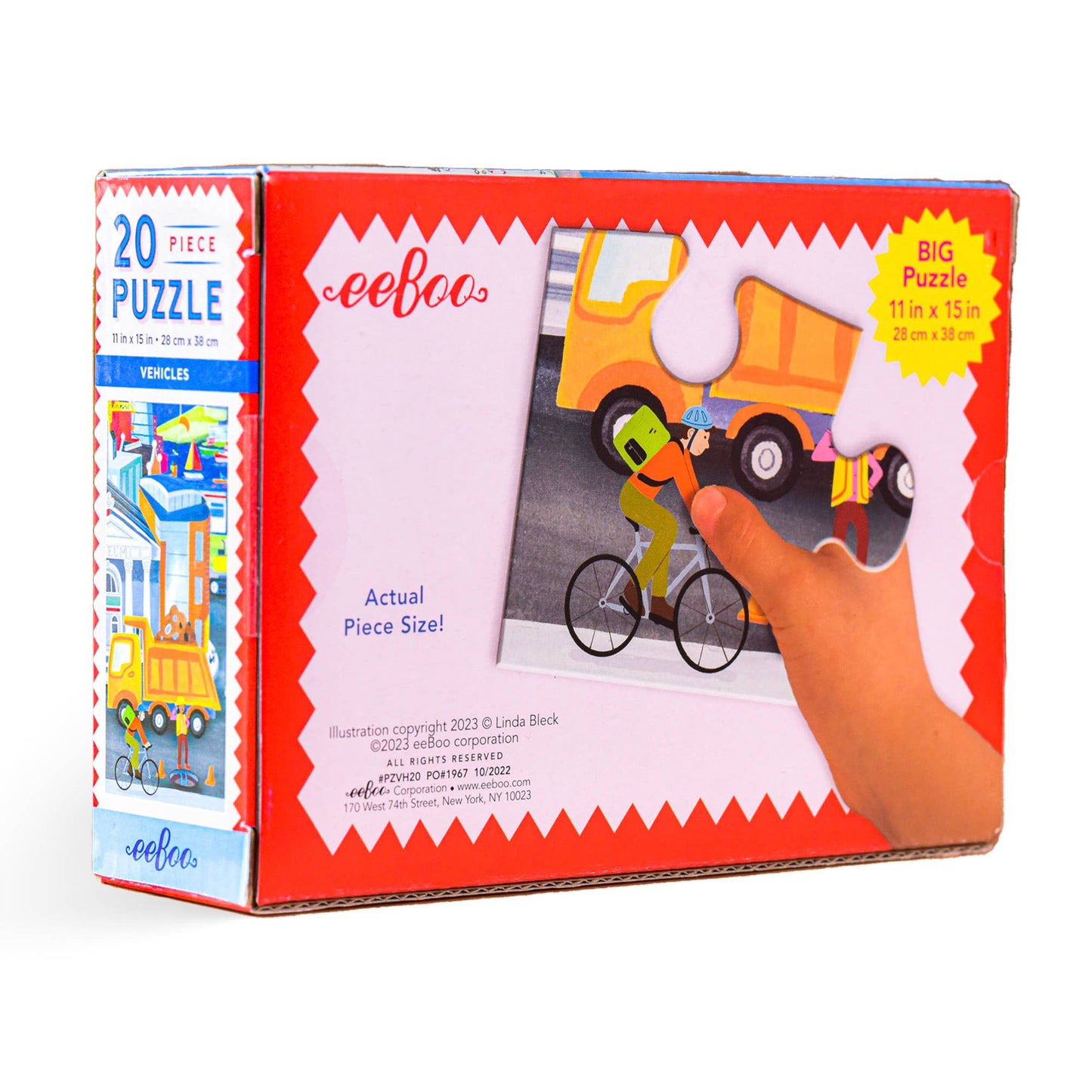 eeBoo - Vehicles 20 Piece Puzzle