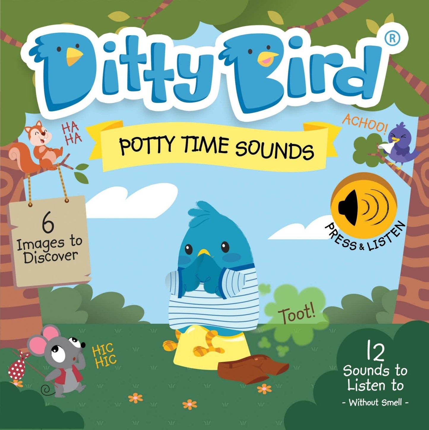 Ditty Bird - NEW | Potty Time Sounds | Ditty Bird Baby Sound Book