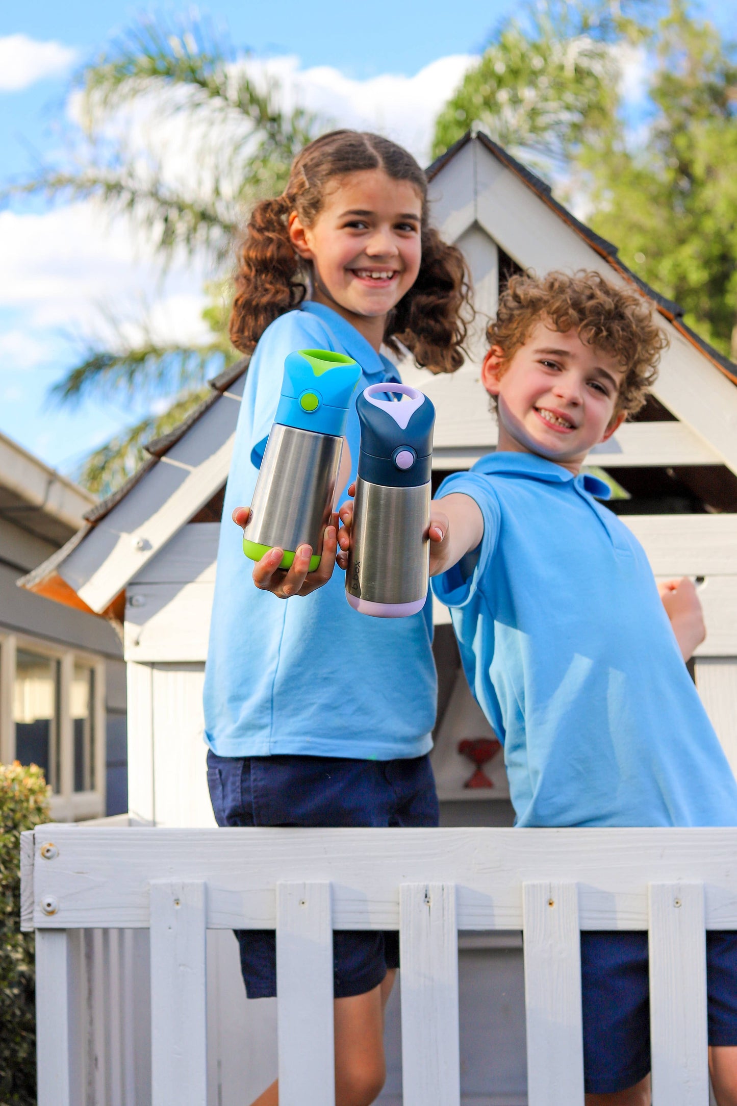 b.box USA - 12oz insulated drink bottle - indigo rose: 12oz