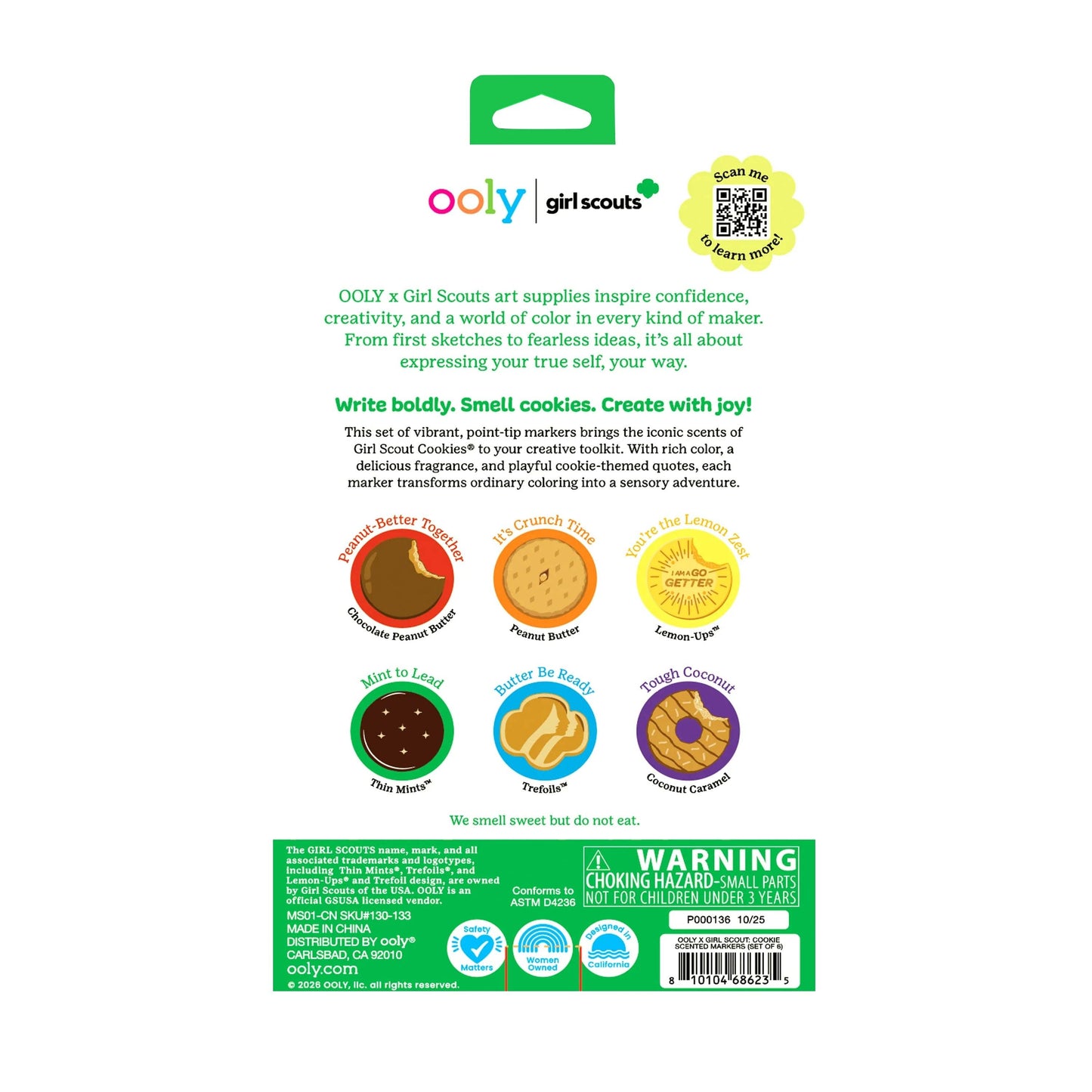 OOLY - OOLY x Girl Scouts Cookie Scented Markers - Set of 6