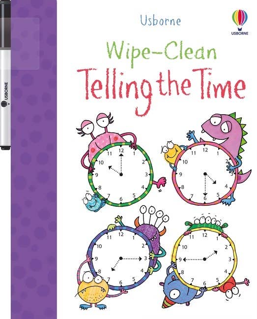 HarperCollins - Wipe-clean Telling the Time : Usborne