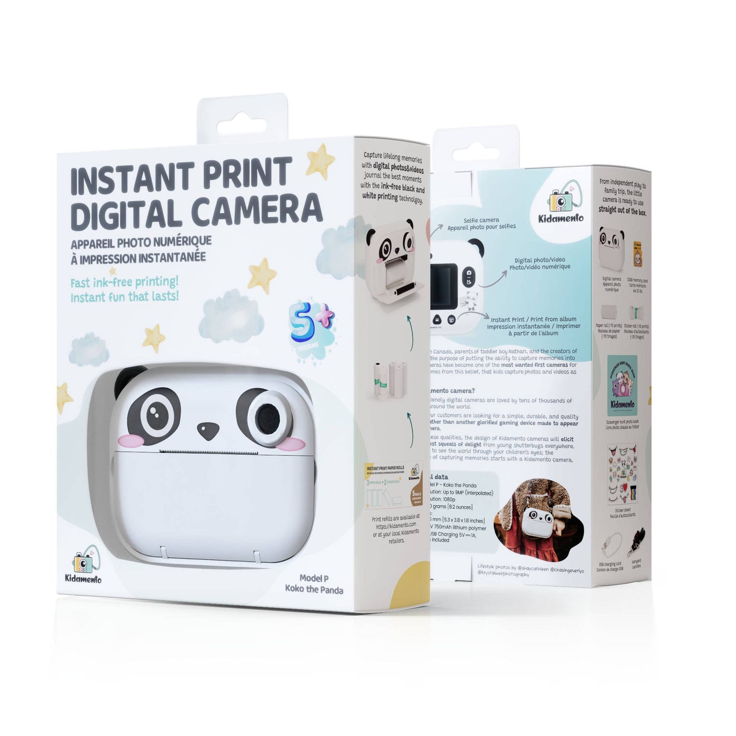 Kidamento - Koko the Panda - Instant Print Kids Digital Camera - Model P