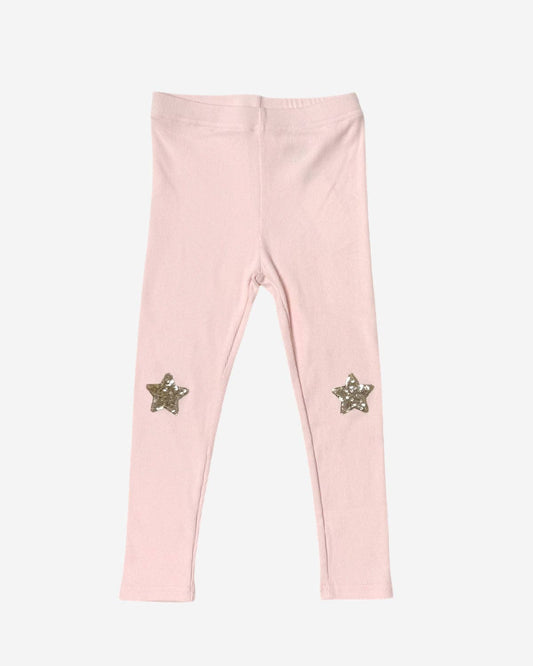 Petite Hailey - Hailey Star Leggings: Peach / 8