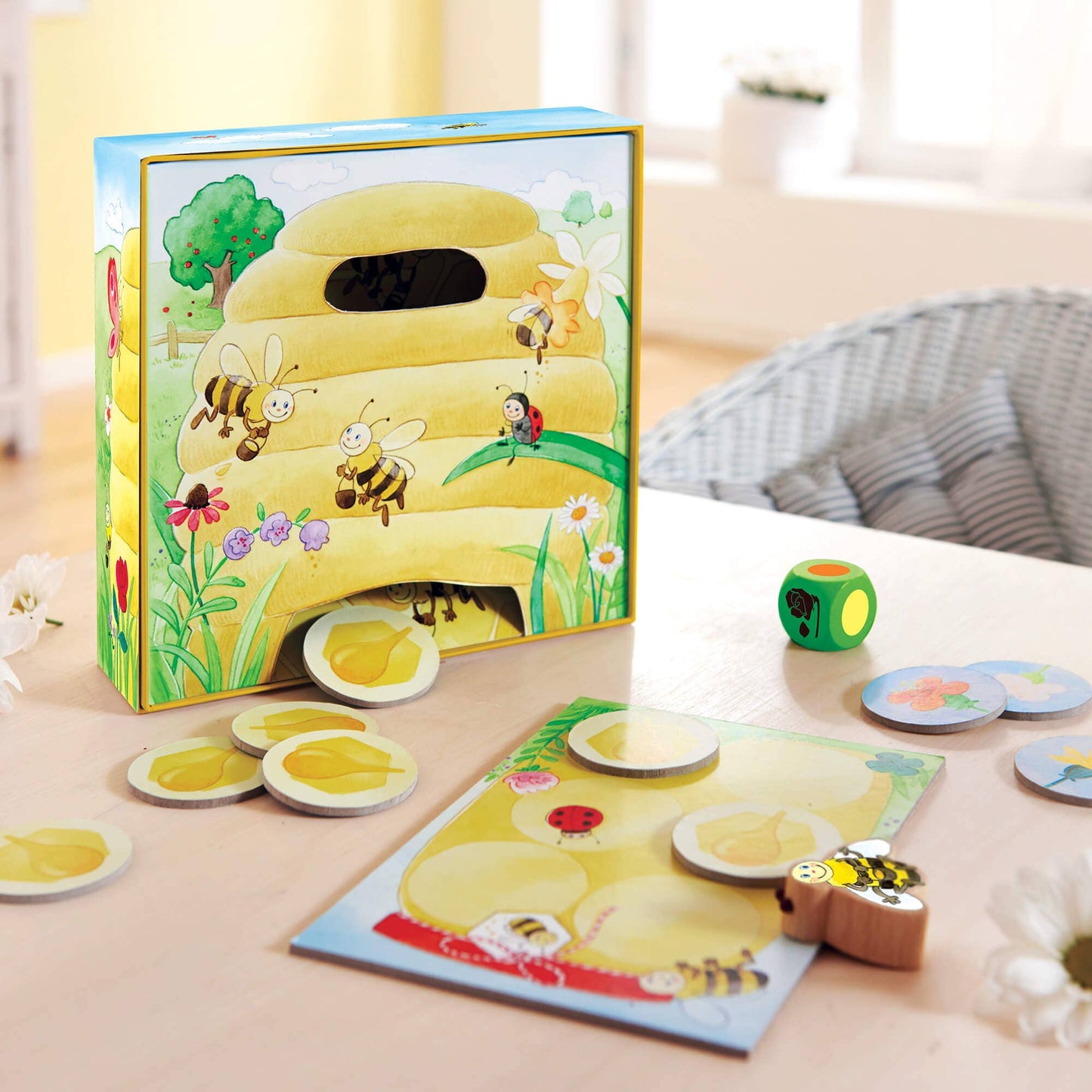 HABA USA - My Very First Games – Hanna Honeybee Early Learning Game