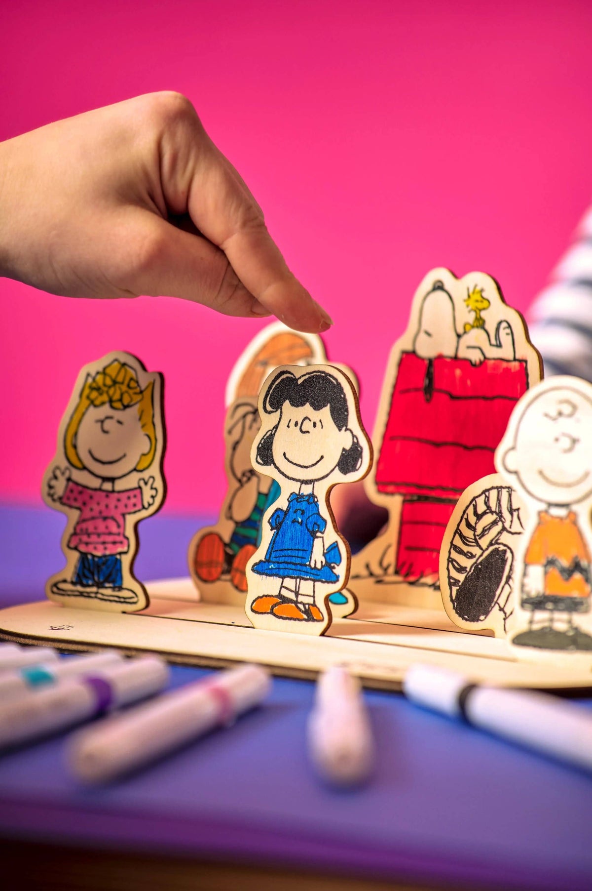 OOLY - OOLY x Peanuts: Color-in' Wooden Scene Kit