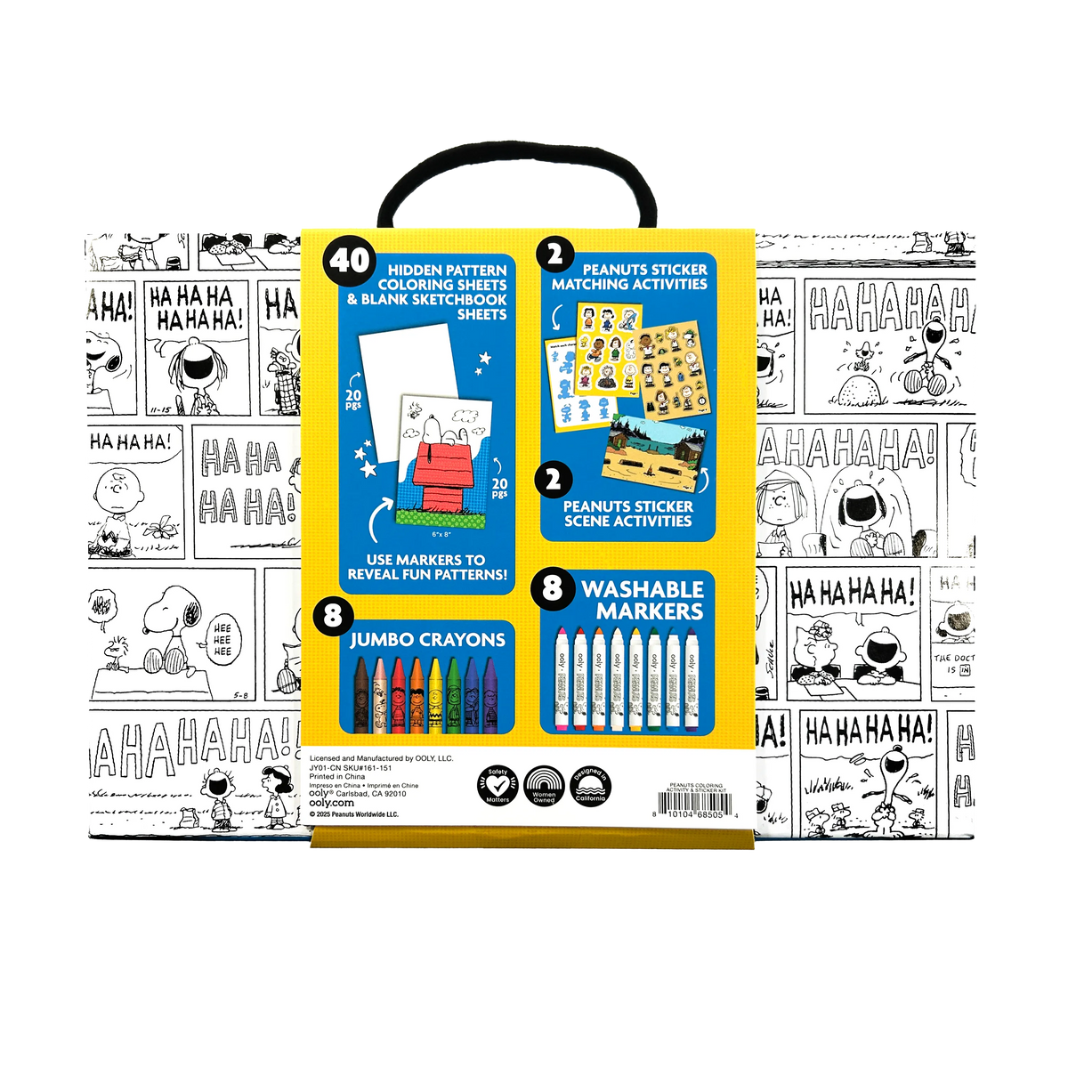 OOLY - OOLY x Peanuts: Coloring Activity & Sticker Kit