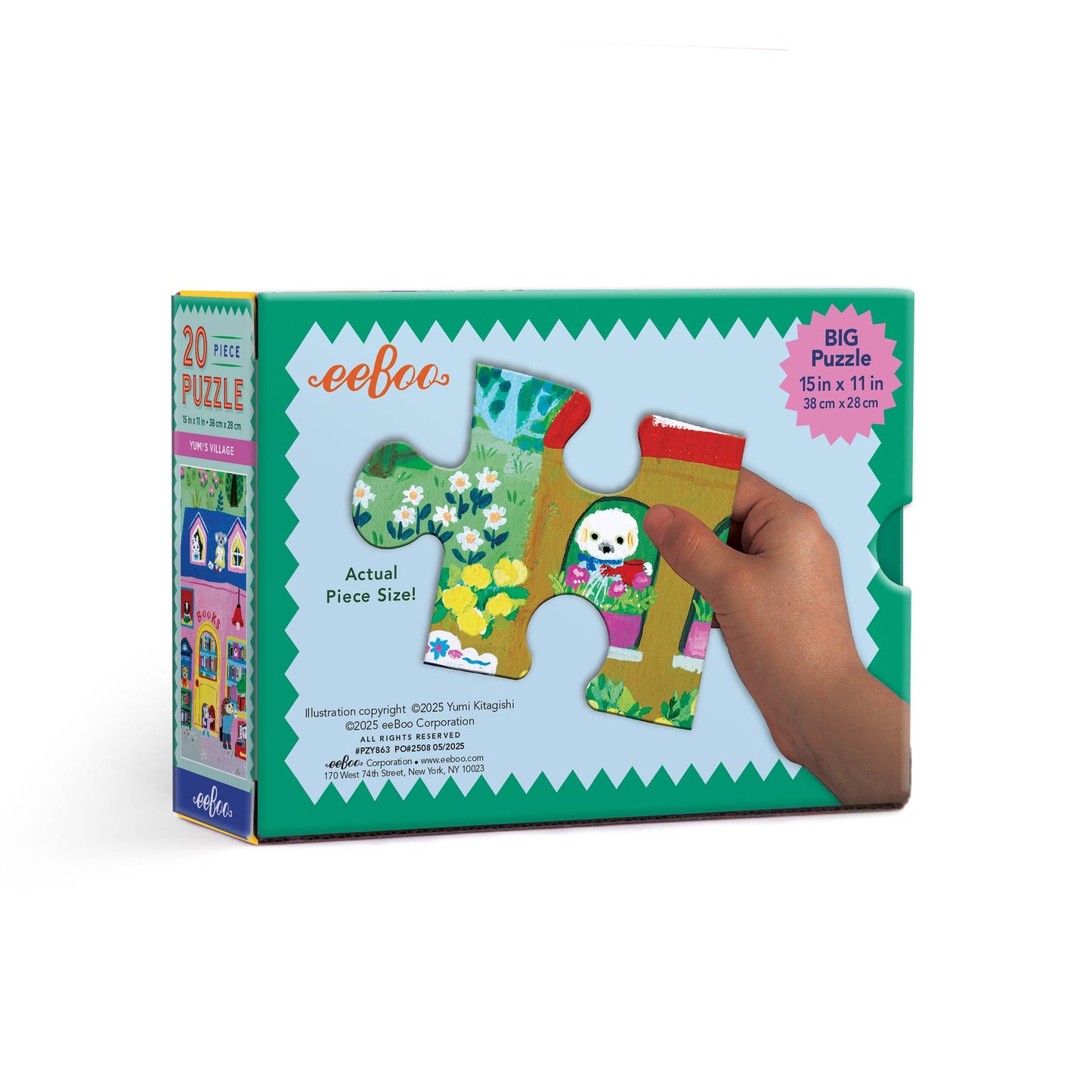 eeBoo - Yumi's Village 20 Piece Puzzle