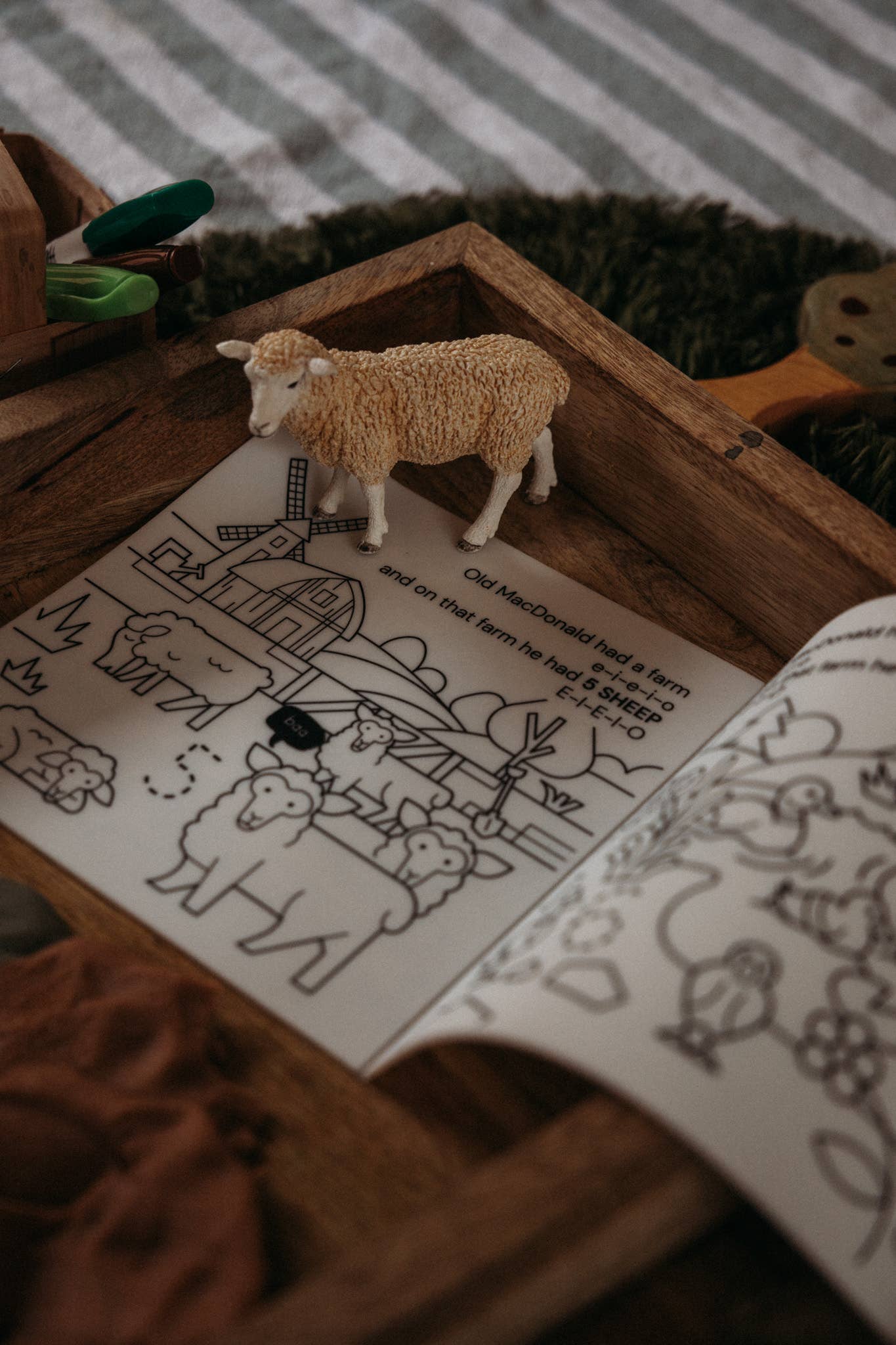 HeyDoodle - Old MacDonald Had a Farm Tales - Reusable Coloring Book