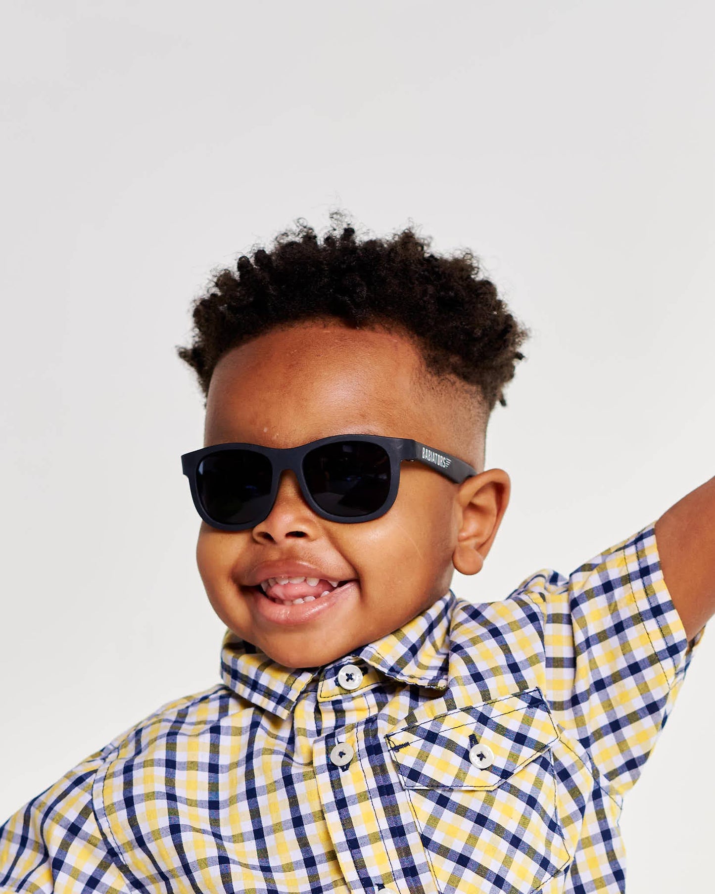 Babiators - Baby and Kids Gradient Lens Polarized Navigators  Sunglasses: Ages 3-5 / Navigator / Jet Black