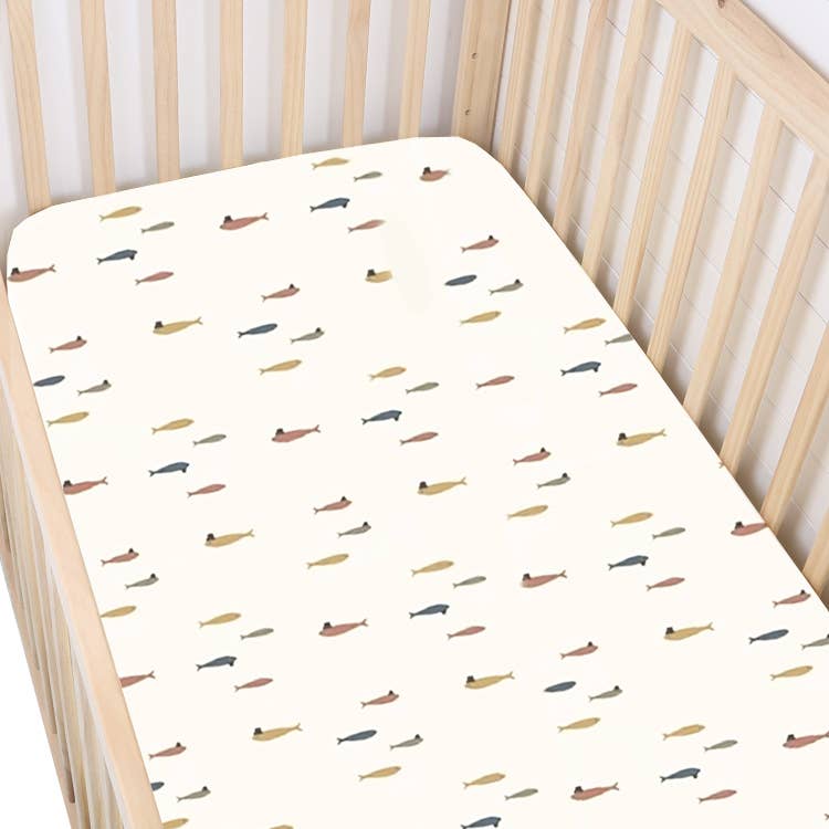 gunamuna - FW24 BAMBOO CRIB SHEET: Goose