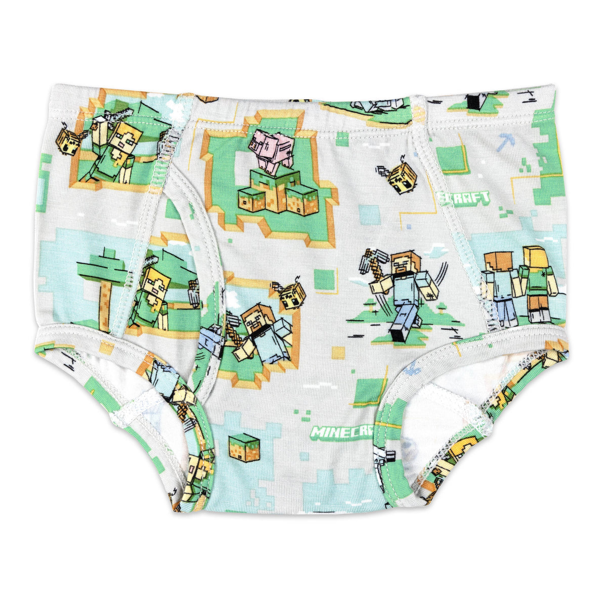 Bellabu Bear - Minecraft Bamboo Boy's Underwear 7-Pack: 4/5T