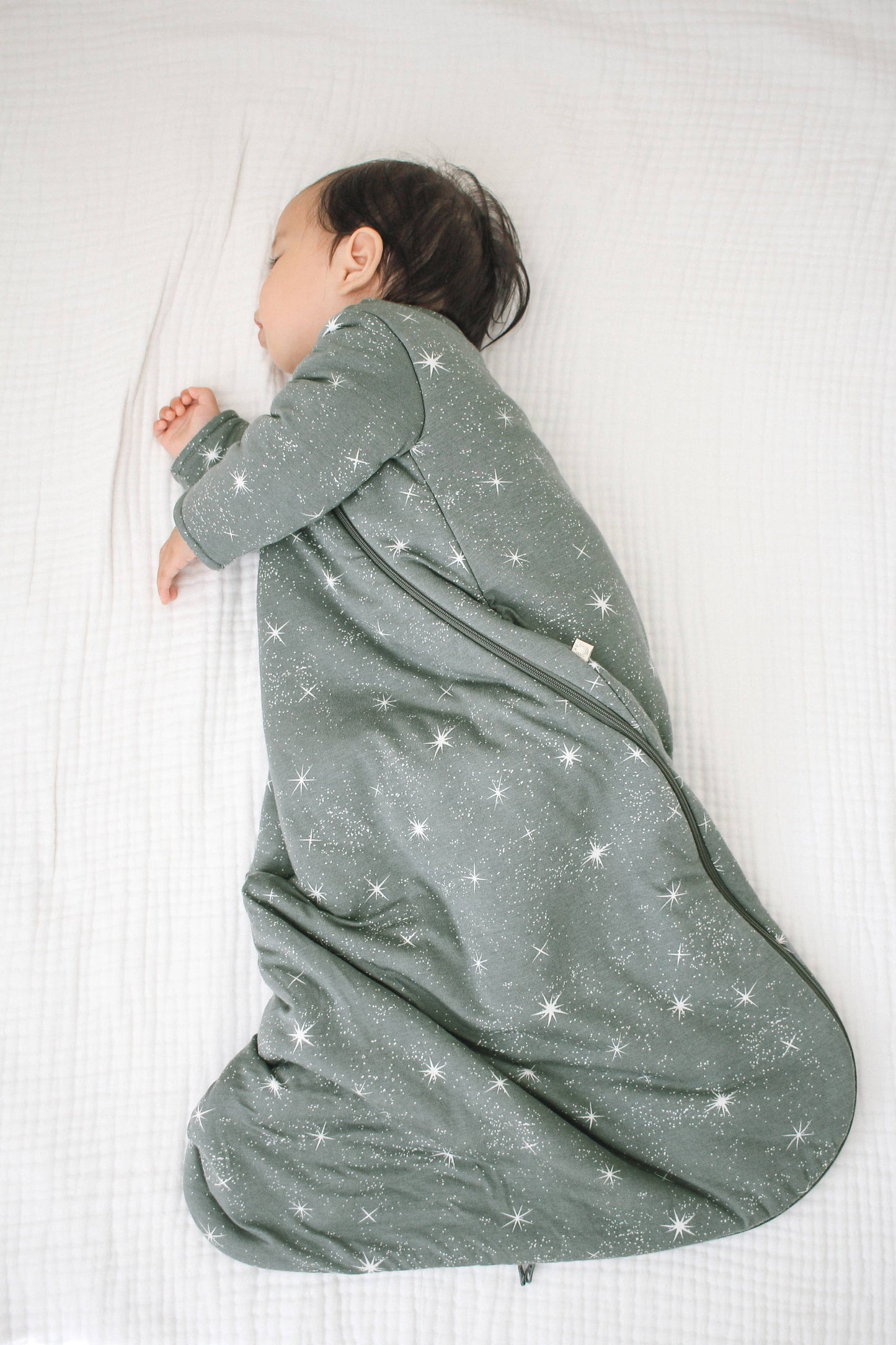 gunamuna - LONG SLEEVE SLEEP BAG : Giraffe moss / 18-24M / 2.6