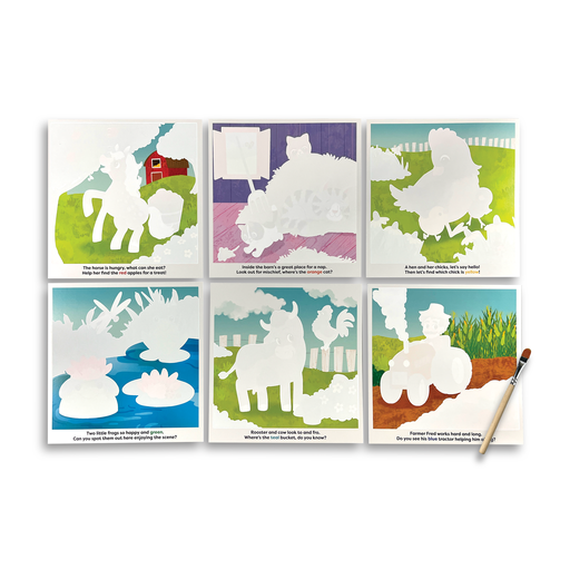 OOLY - Water Amaze Water Reveal Boards - On The Farm (13 PC Set)