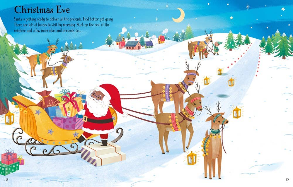 HarperCollins - First Sticker Book Christmas : Usborne