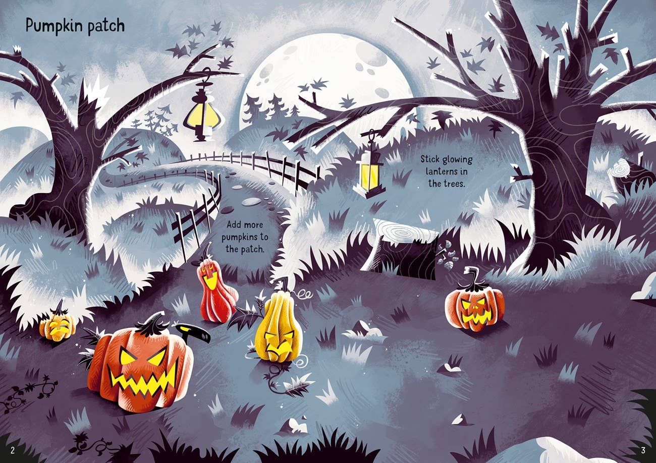 HarperCollins - Sparkly Halloween Sticker Book: Usborne