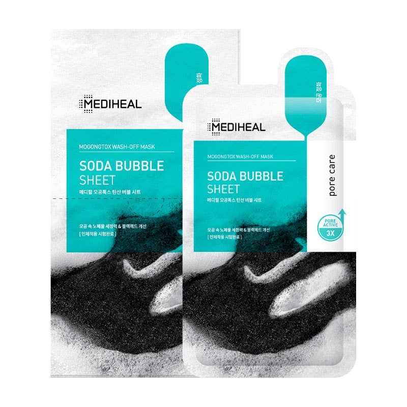 Exod International - Mediheal Mogongtox Soda Bubble Mask: 1 BOX / 10 PCS