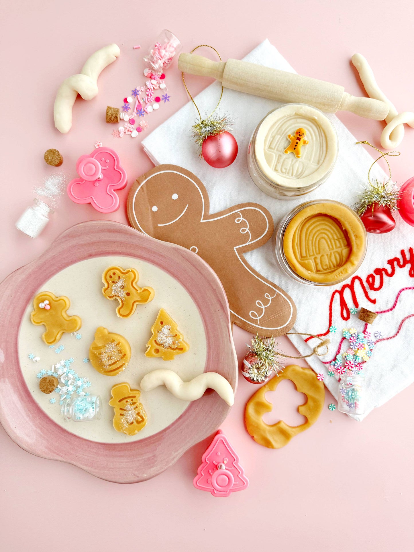 Earth Grown KidDoughs (KidDoughs by EGKD) - Holiday Cookies KidDough Play Kit