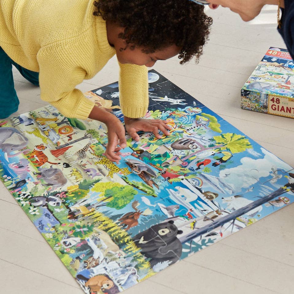 eeBoo - Within the Biomes 48 Piece Giant Puzzle