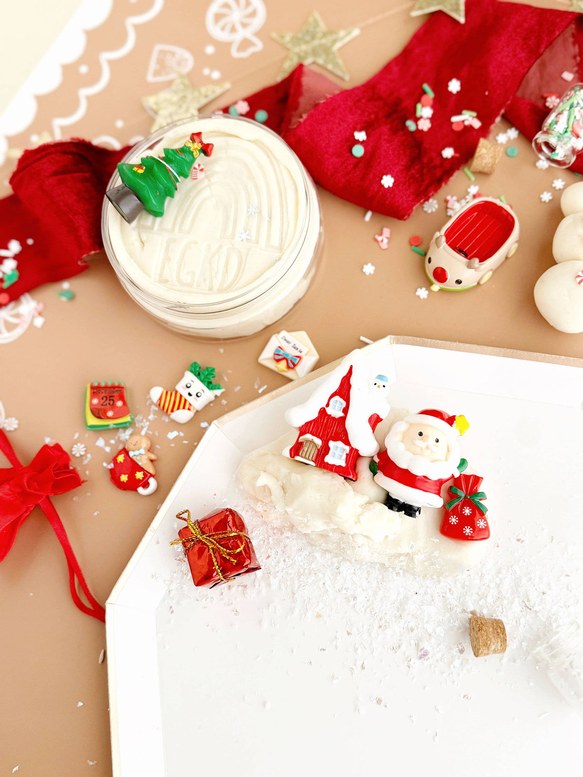 Earth Grown KidDoughs (KidDoughs by EGKD) - Santa's Cottage KidDough Play Kit