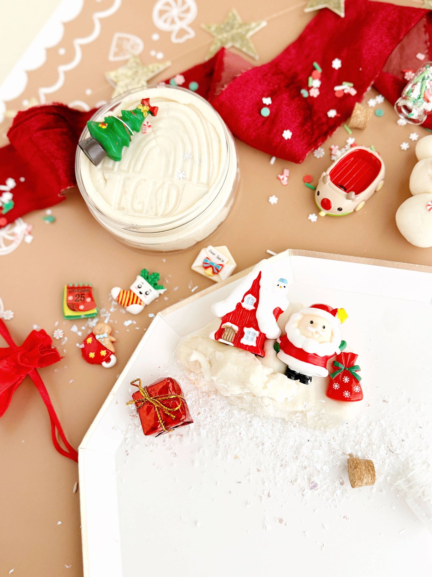 Earth Grown KidDoughs (KidDoughs by EGKD) - Santa's Cottage KidDough Play Kit