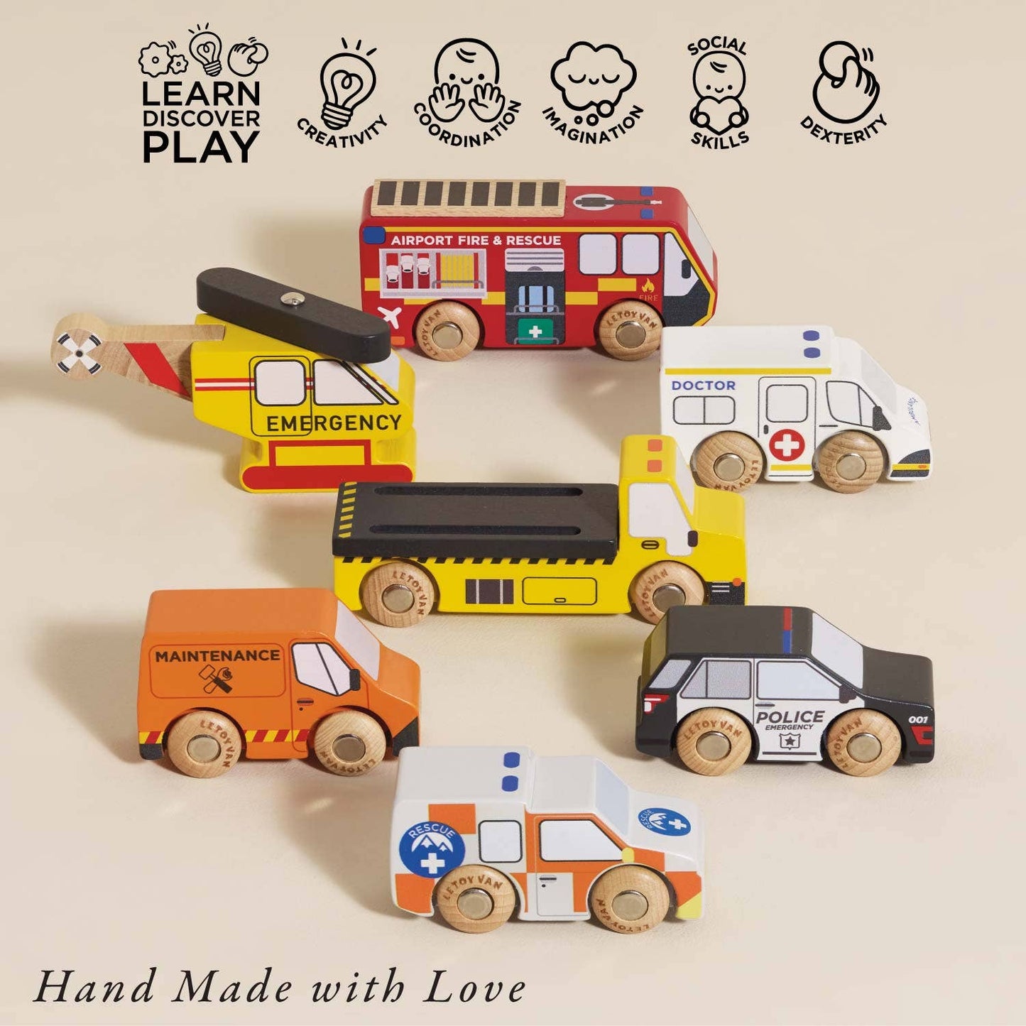 Le Toy Van, Inc. - Emergency Helicopter & Rescue Cars