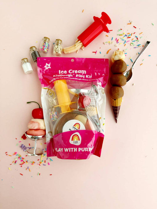 Earth Grown KidDoughs (KidDoughs by EGKD) - Ice Cream KidDough Play Kit